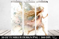 Whimsical Running Fairy, Transparent 20 Oz Tumbler Product Image 2