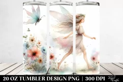 Washed Watercolor Fairy 20 Oz Tumbler Product Image 2