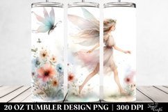 Whimsical Running Fairy, Transparent 20 Oz Tumbler Product Image 2