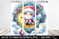 Vibrant Santa Moon | 20 oz Tumbler Product Image 2