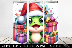 Vibrant Frog with Expressive Face 20 Oz Tumbler Product Image 2