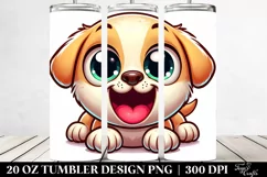 Cartoon Labrador Retriever Tumbler 20 Oz Product Image 2