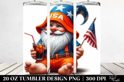Digital Painting Gnome Tumbler 20 Oz Product Image 2