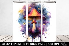 Magical Celestial Mushroom in Vibrant Colors, Transparent 20 Product Image 2
