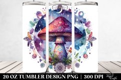 Magical Celestial Mushroom in Vibrant Colors, Transparent 20 Product Image 2