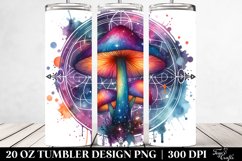 Magical Celestial Mushroom in Vibrant Colors, Transparent 20 Product Image 2