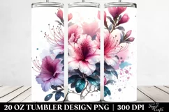 20 Oz Tumbler Sublimation | Glossy Azalea Metallic Material Product Image 2