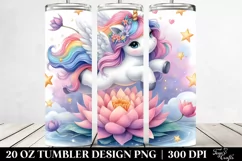 Magical Unicorn Dancing on Starbeam | 20 oz Tumbler Product Image 2