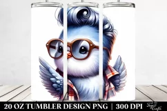 Funny Baby Dove Playing | 20 oz Tumbler Product Image 2