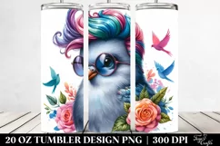Funny Baby Dove Playing | 20 oz Tumbler Product Image 2