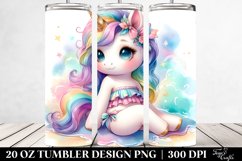 Cute Baby Unicorn with Beachwear Product Image 2