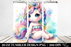 Cute Baby Unicorn with Beachwear Product Image 2