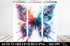 Colorful Ice Butterfly Tumbler Product Image 2