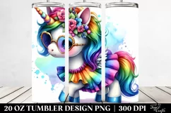 Cute Baby Unicorn Dressed | 20 oz Tumbler Product Image 2