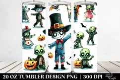 Funny Haloween Clipart | 20 oz Tumbler Product Image 2