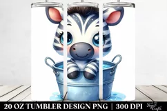 Cute Colorful Baby Zebra Clipart Product Image 2