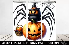 Funny Spider Halloween Clipart 20 Oz Tumbler Product Image 2