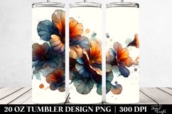 Abstract Floral Tumbler | 20 Oz Tumbler Product Image 2