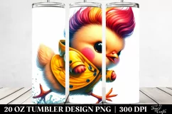 Cute Baby Chicken Running | 20 oz Tumbler Product Image 2