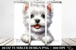 Watercolor West Highland White Terrier Tumbler Product Image 2