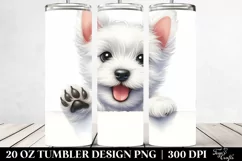 Watercolor West Highland White Terrier Tumbler Product Image 2
