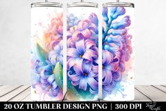 Detailed Hyacinth Transparent Golden Insertions | 20 oz Product Image 2