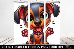 Cute Funny Baby Doberman Pinscher Tumbler Product Image 2