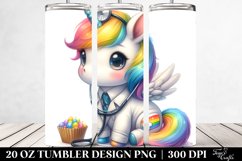 Pastel Baby Unicorn Doctor Tumbler Product Image 2