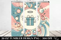 Gift Box with Wings and Angel Crown, Transparent 20 Oz Product Image 2