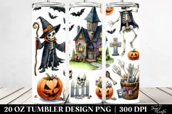 Funny Scene Halloween Clipart 20 Oz Tumbler Product Image 2