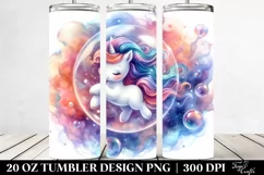 Dreamy Unicorn Nebula Dance | 20 Oz Tumbler Product Image 2