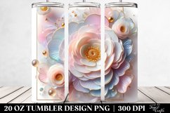 Glossy Ranunculus | 20 oz Tumbler Product Image 2