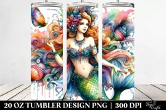 Vibrant Mermaid | 20 oz Tumbler Product Image 2