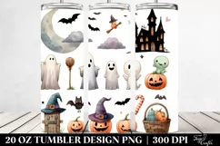 Funny Scene Halloween Clipart 20 Oz Tumbler Product Image 2