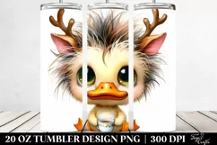 Expressive Duck with Crazy Haircut 20 Oz Tumbler Product Image 2