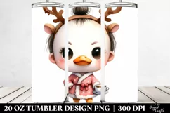 Expressive Duck with Crazy Haircut 20 Oz Tumbler Product Image 2