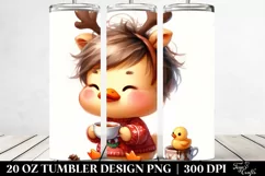 Expressive Duck with Crazy Haircut 20 Oz Tumbler Product Image 2