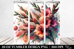 Glossy Gladiolus Tumbler | 20 Oz Tumbler Product Image 2