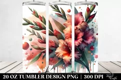 Glossy Gladiolus Tumbler | 20 Oz Tumbler Product Image 2