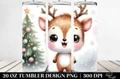 Enthusiastic Deer with Crazy Haircut 20 Oz Tumbler Product Image 2