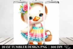 Cute Baby Swan Summer Tumbler Product Image 2