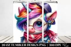 Vibrant Funny Baby Unicorn Clipart Product Image 2