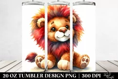 Colorful Plush Lion Tumbler Product Image 2