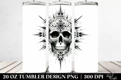 Simple Skull Watercolor Tumbler Product Image 2