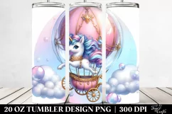 Unique Unicorn Twirling in Bubble | 20 oz Tumbler Product Image 2