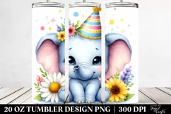 Cute Baby Elephant Tumbler Product Image 2