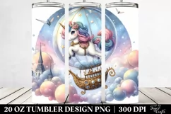 Majestic Unicorn Bubble | 20 Oz Tumbler Product Image 2