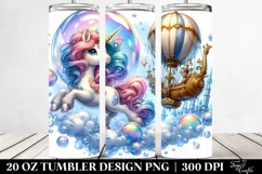 Twirling Unicorn Bubble 20 Oz Tumbler Product Image 2
