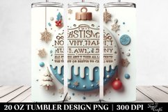 Cricut Christmas SVG Design, High-Res 20 Oz Tumbler Product Image 2