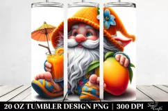 Gnome Digital Painting Tumbler Product Image 2